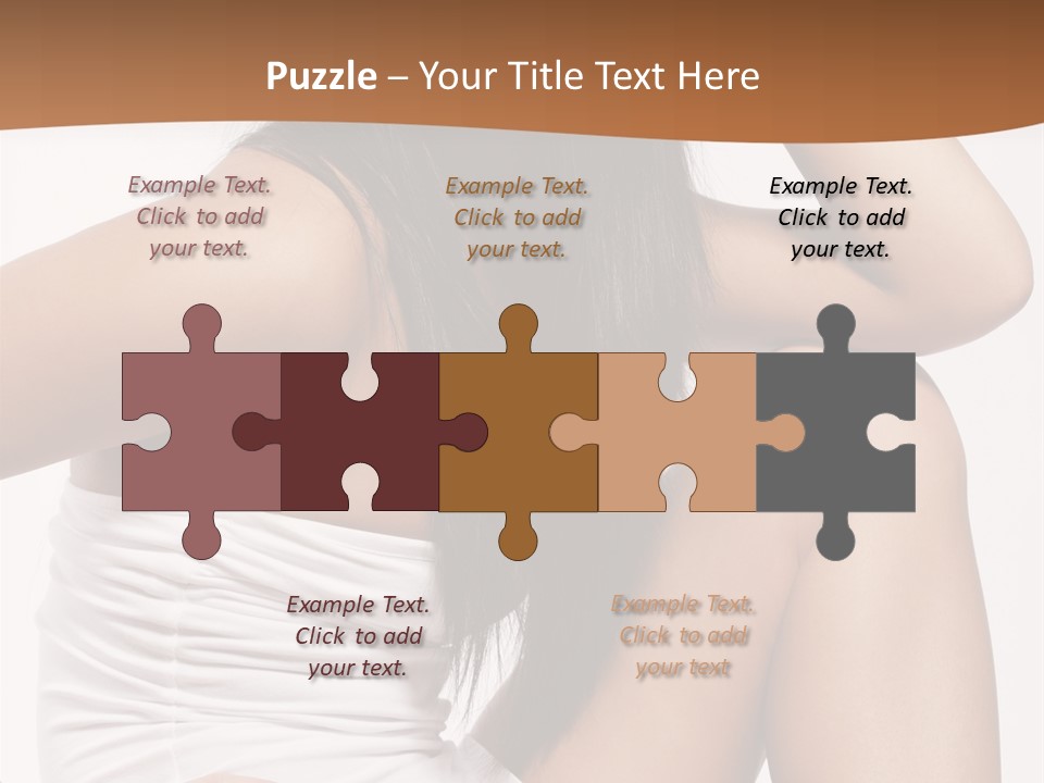 Hair Hairstyle Brunette PowerPoint Template