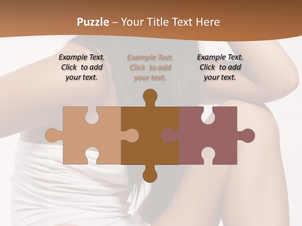 Hair Hairstyle Brunette PowerPoint Template