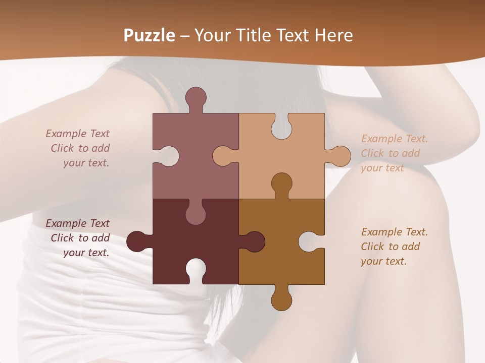 Hair Hairstyle Brunette PowerPoint Template