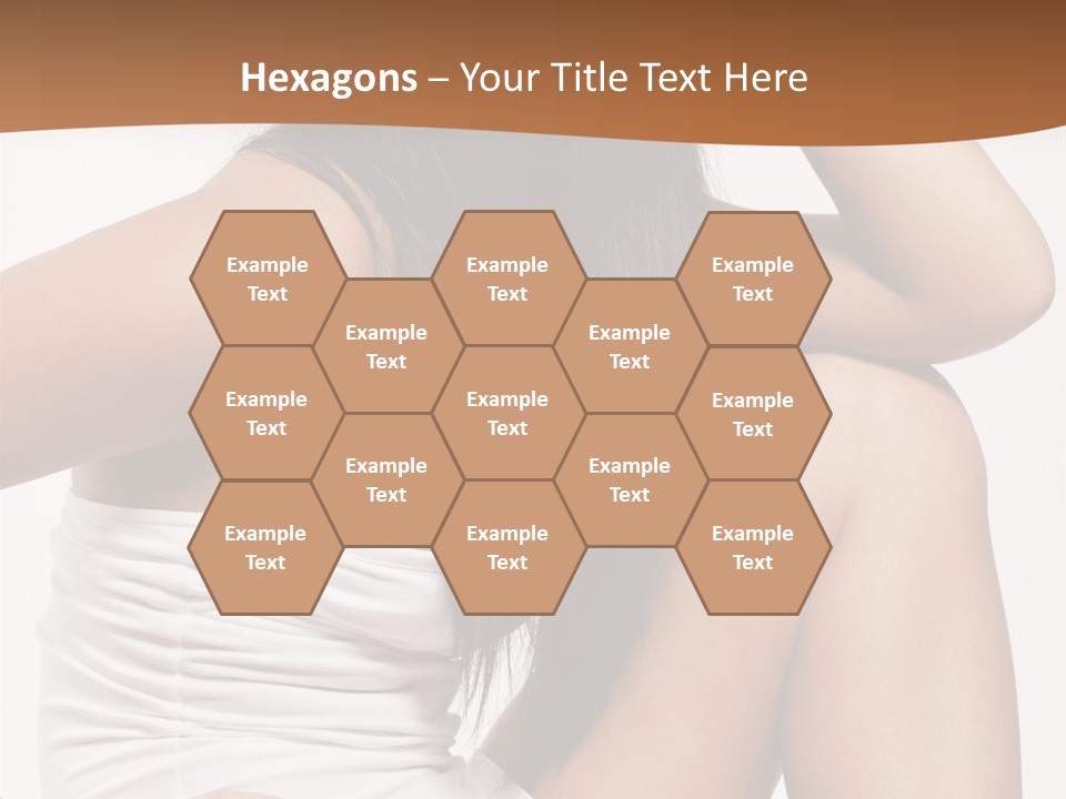 Hair Hairstyle Brunette PowerPoint Template