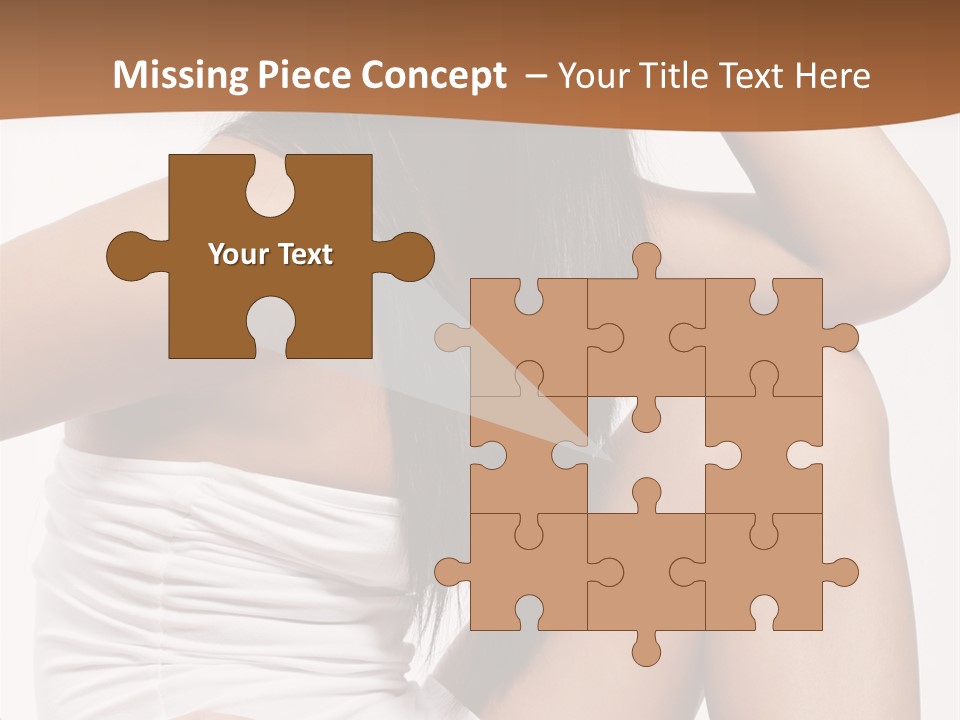 Hair Hairstyle Brunette PowerPoint Template