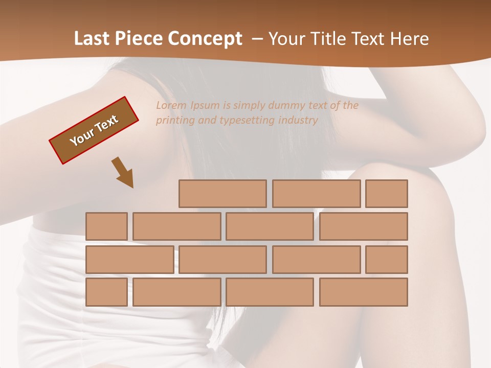 Hair Hairstyle Brunette PowerPoint Template