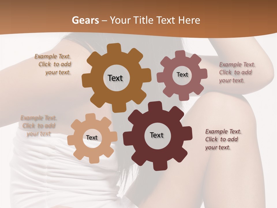 Hair Hairstyle Brunette PowerPoint Template