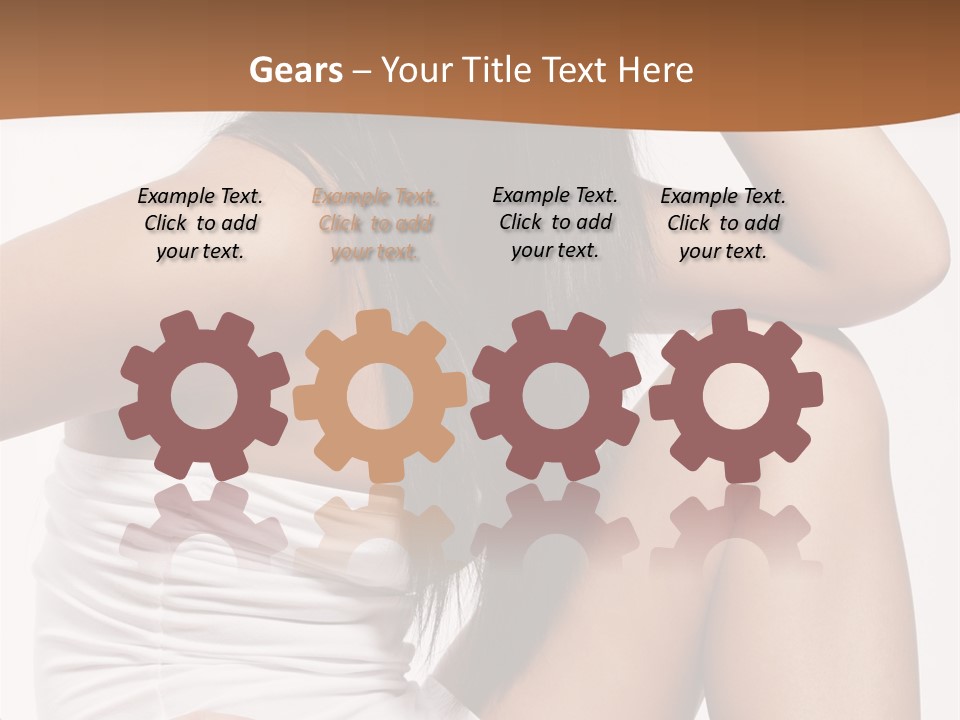 Hair Hairstyle Brunette PowerPoint Template