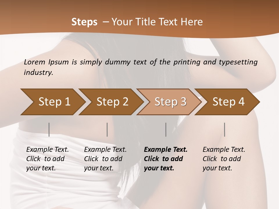 Hair Hairstyle Brunette PowerPoint Template