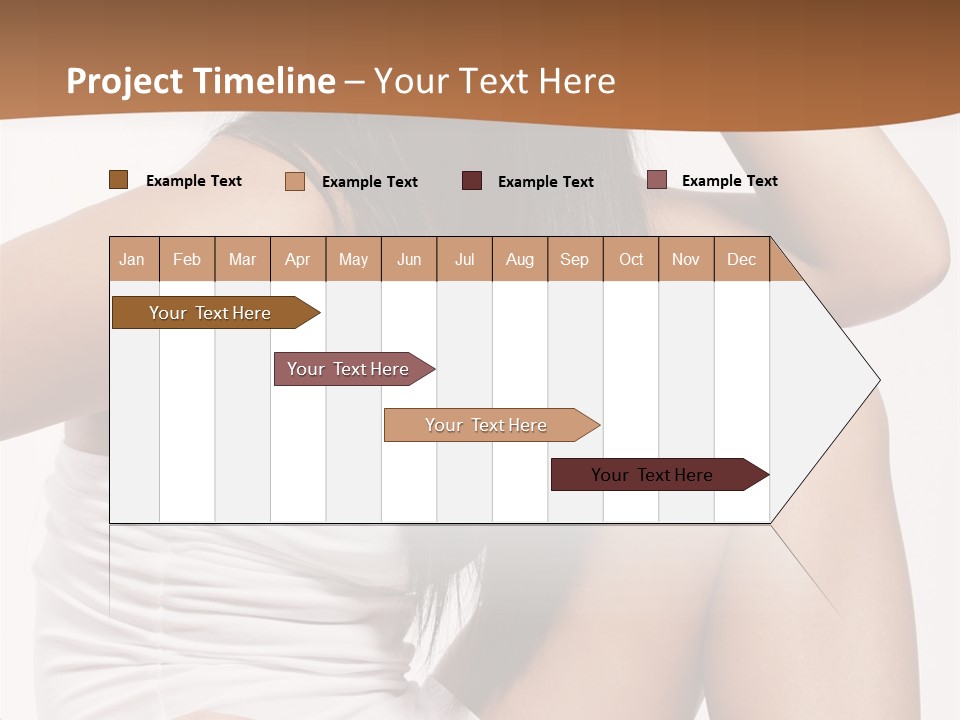 Hair Hairstyle Brunette PowerPoint Template