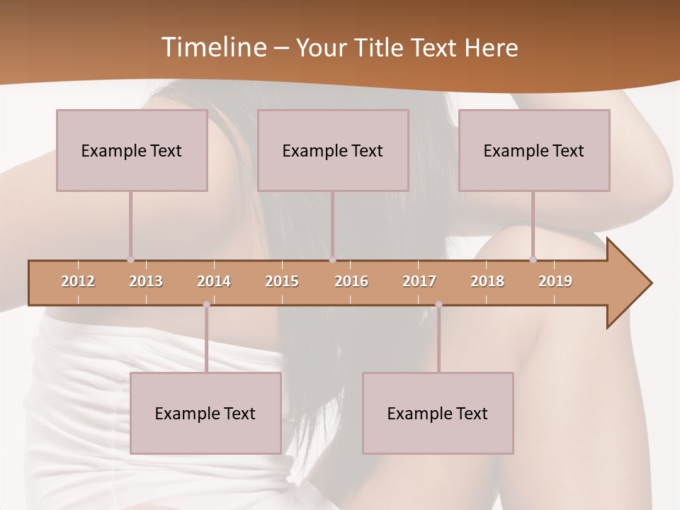 Hair Hairstyle Brunette PowerPoint Template