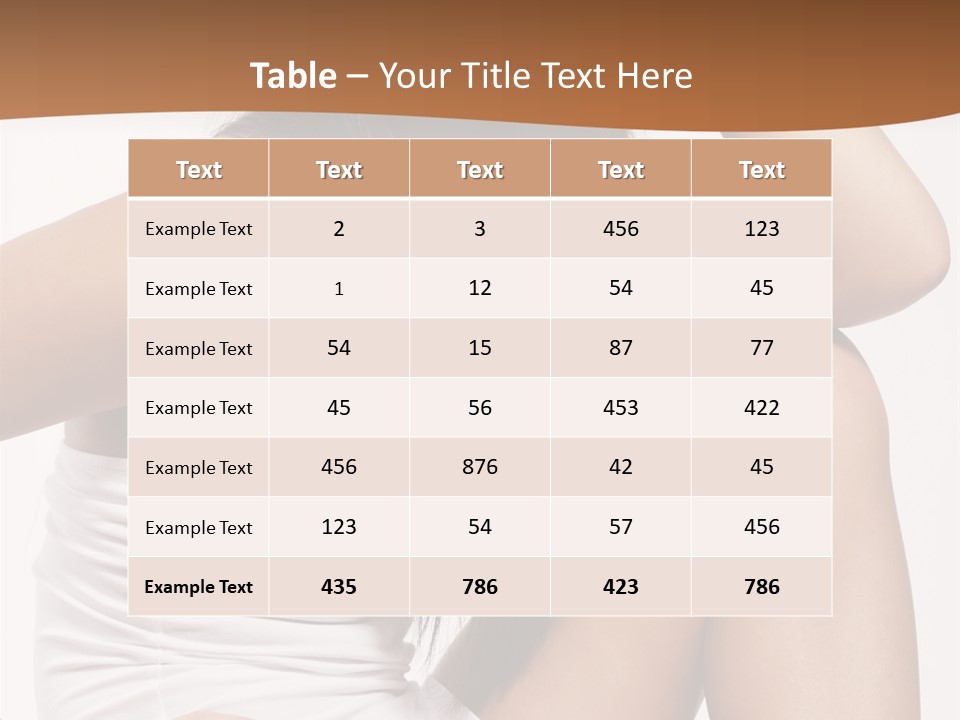 Hair Hairstyle Brunette PowerPoint Template