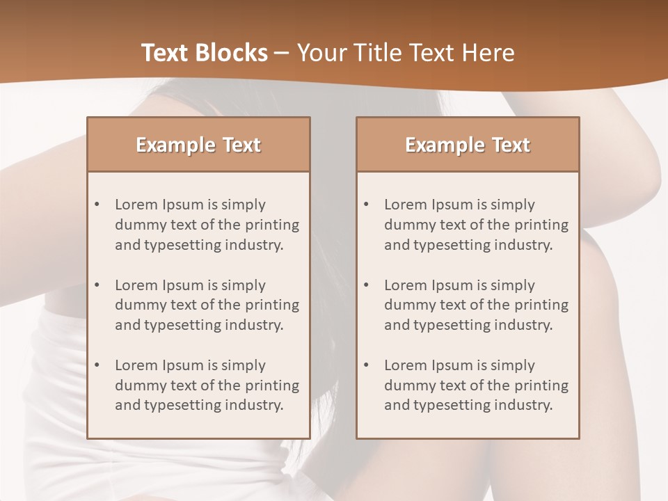 Hair Hairstyle Brunette PowerPoint Template