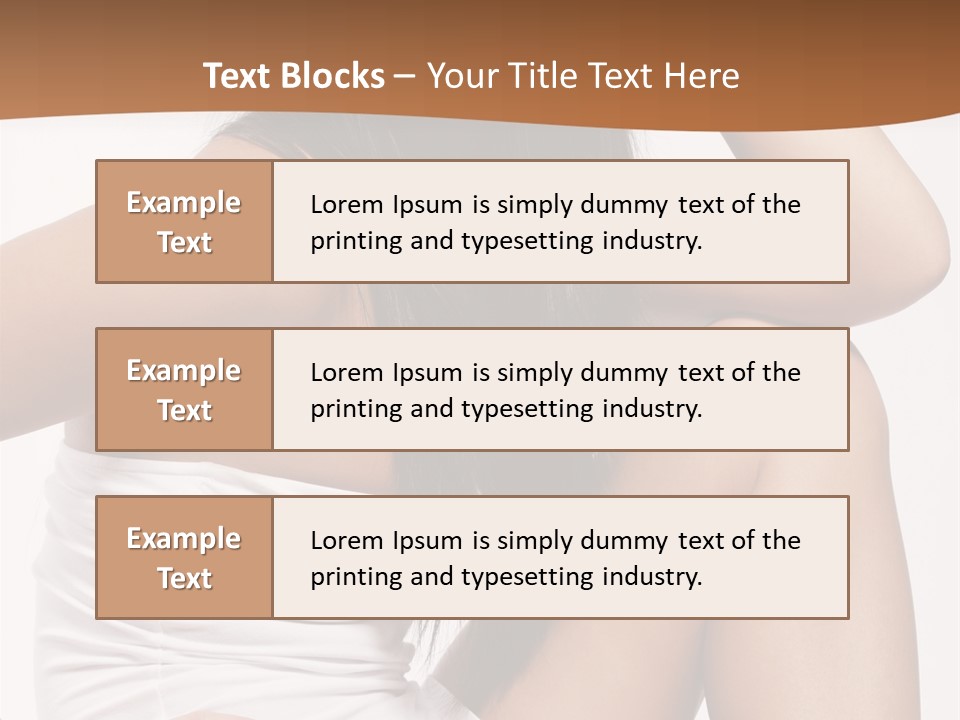 Hair Hairstyle Brunette PowerPoint Template