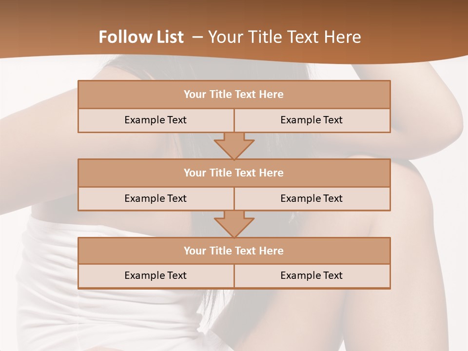 Hair Hairstyle Brunette PowerPoint Template