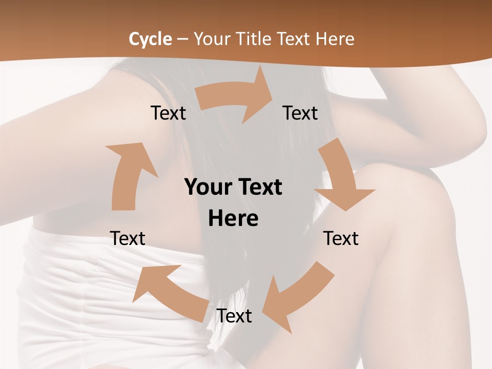 Hair Hairstyle Brunette PowerPoint Template