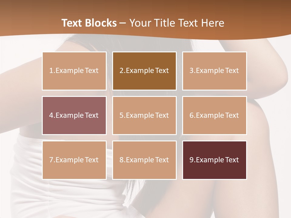 Hair Hairstyle Brunette PowerPoint Template