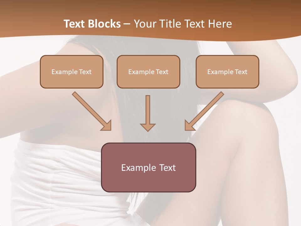 Hair Hairstyle Brunette PowerPoint Template