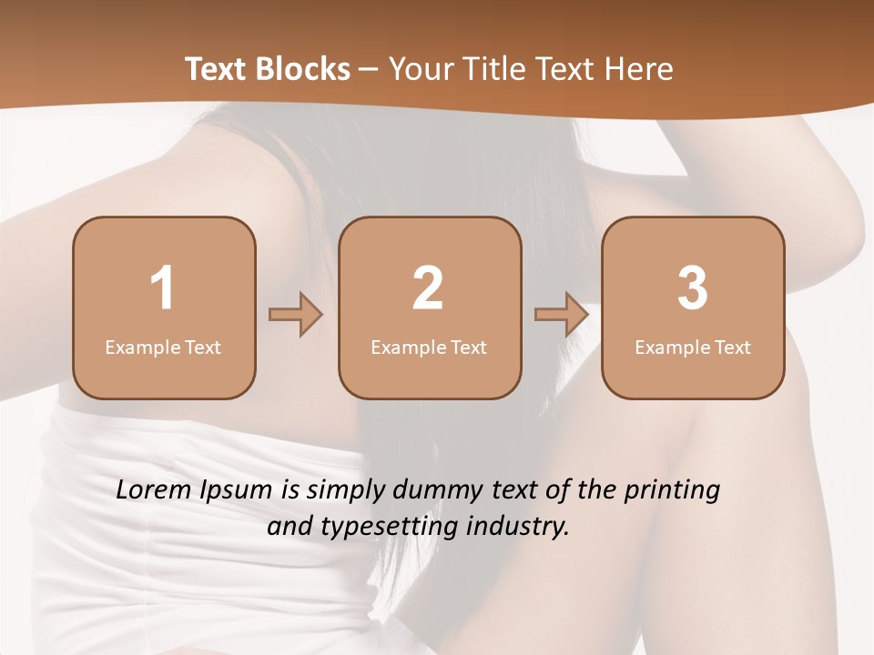 Hair Hairstyle Brunette PowerPoint Template