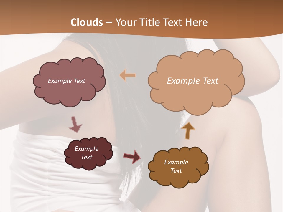 Hair Hairstyle Brunette PowerPoint Template