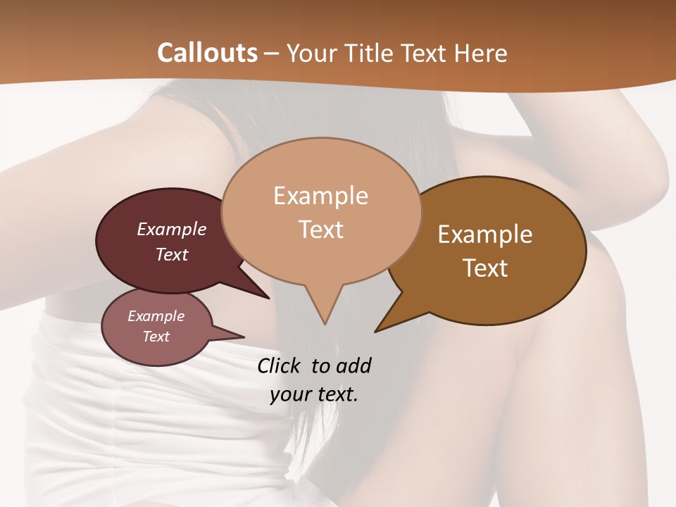 Hair Hairstyle Brunette PowerPoint Template