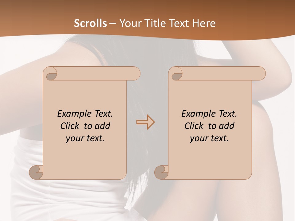 Hair Hairstyle Brunette PowerPoint Template