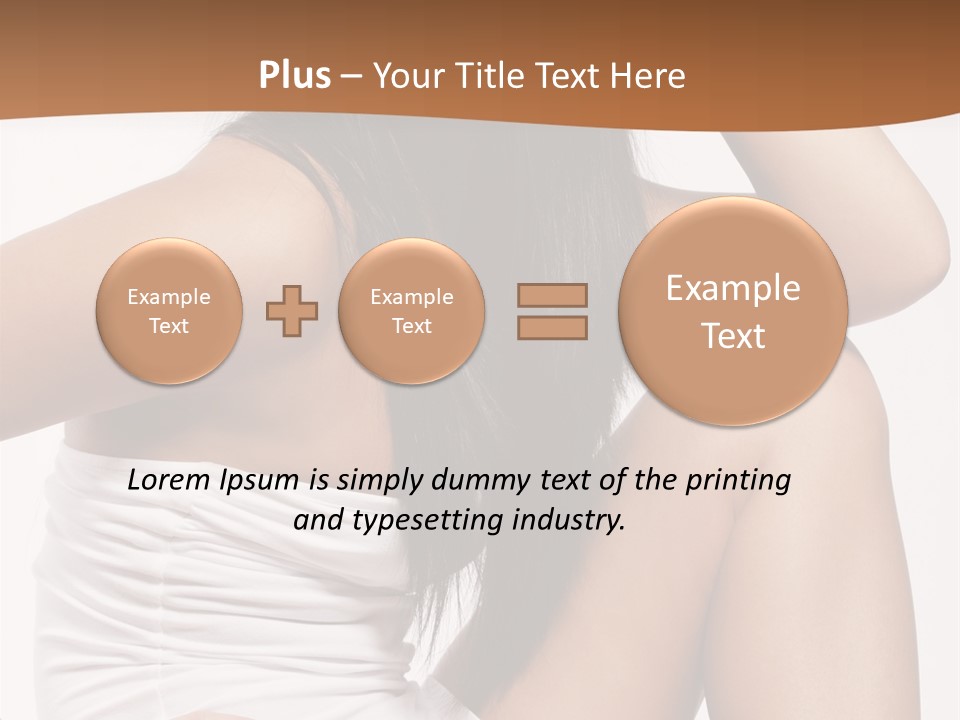 Hair Hairstyle Brunette PowerPoint Template