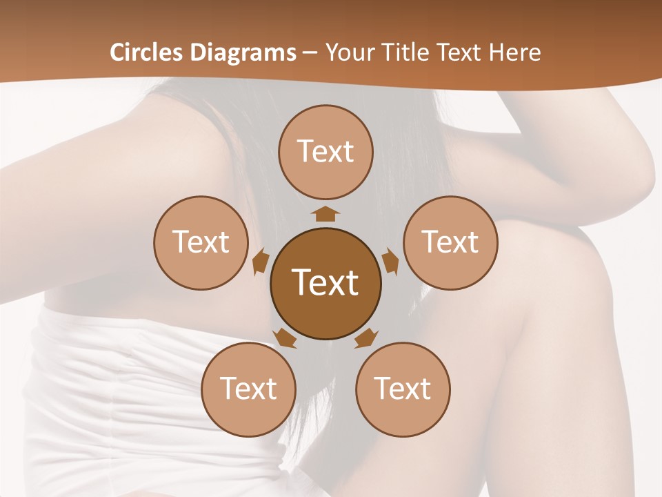 Hair Hairstyle Brunette PowerPoint Template