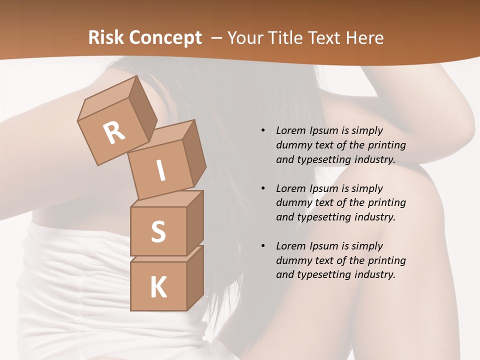 Hair Hairstyle Brunette PowerPoint Template