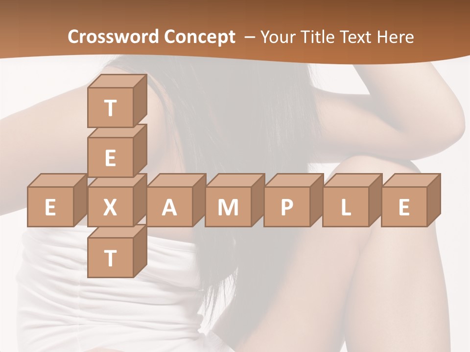 Hair Hairstyle Brunette PowerPoint Template