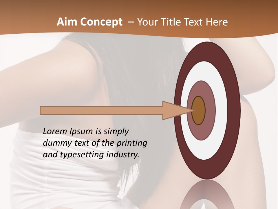 Hair Hairstyle Brunette PowerPoint Template