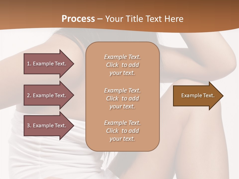 Hair Hairstyle Brunette PowerPoint Template