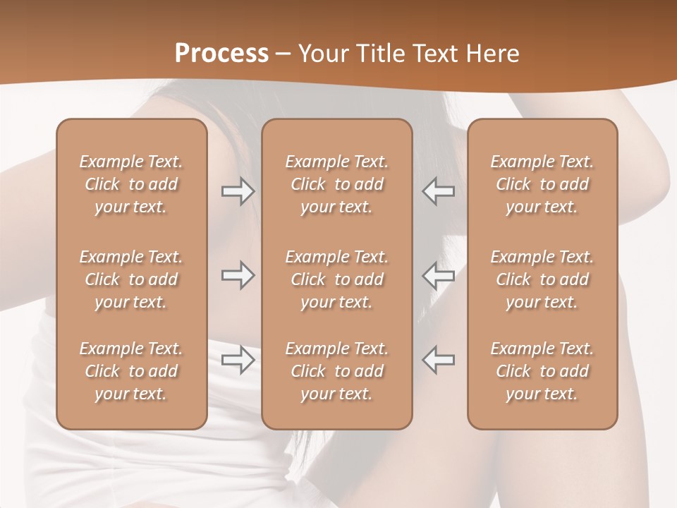 Hair Hairstyle Brunette PowerPoint Template