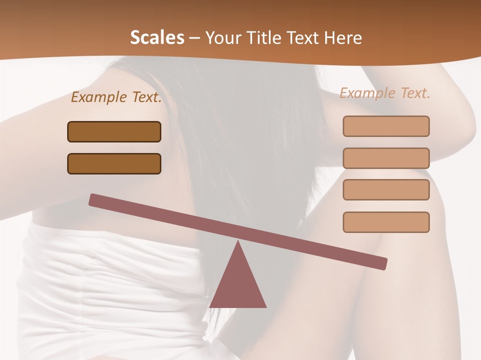 Hair Hairstyle Brunette PowerPoint Template