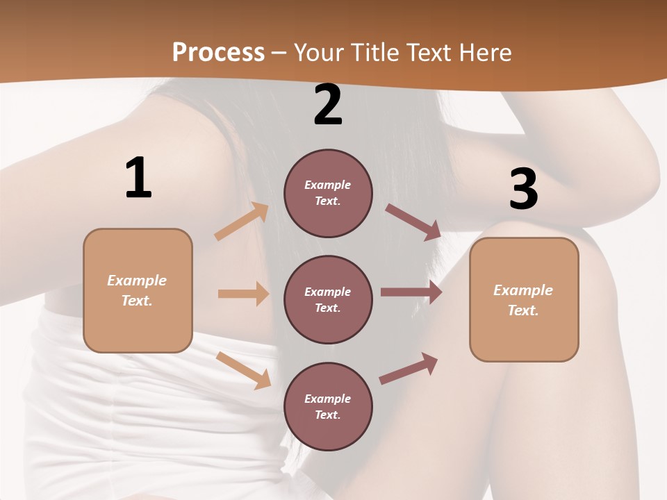 Hair Hairstyle Brunette PowerPoint Template