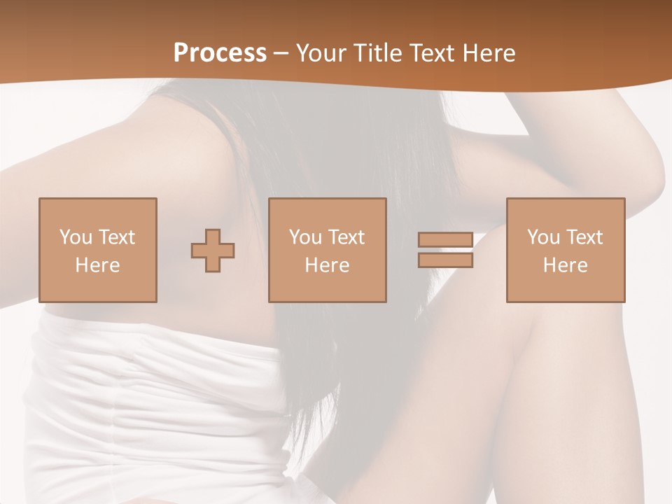 Hair Hairstyle Brunette PowerPoint Template