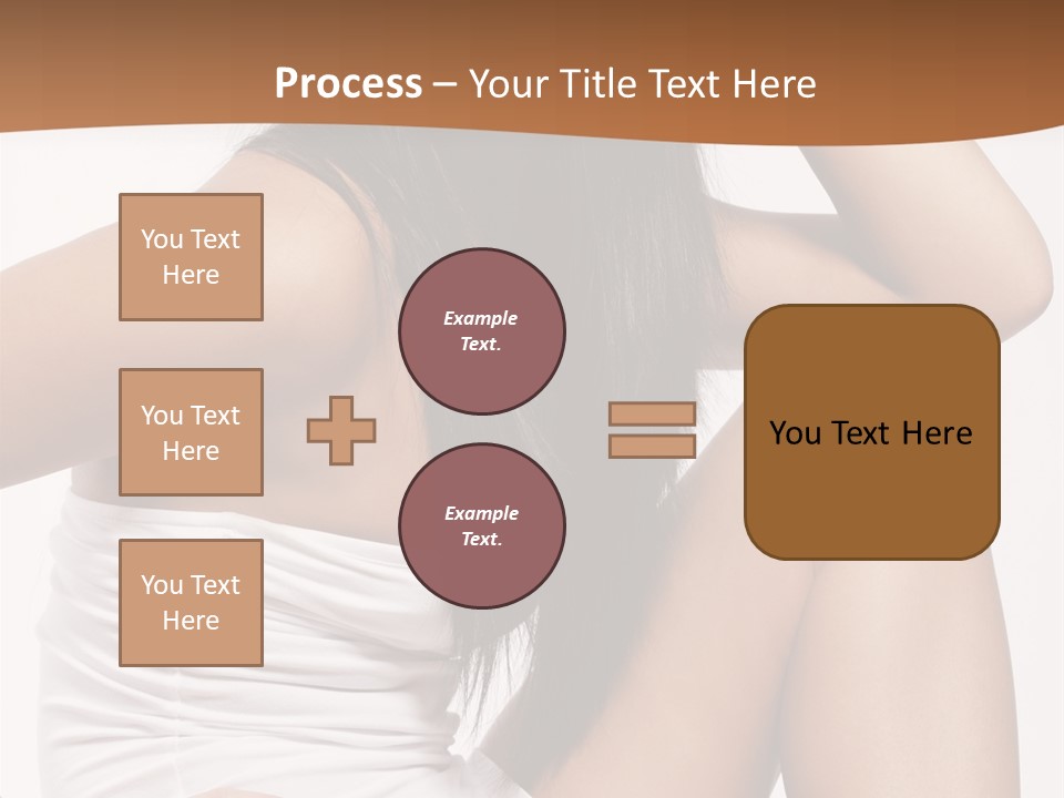 Hair Hairstyle Brunette PowerPoint Template