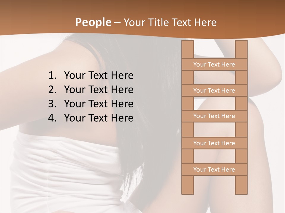 Hair Hairstyle Brunette PowerPoint Template