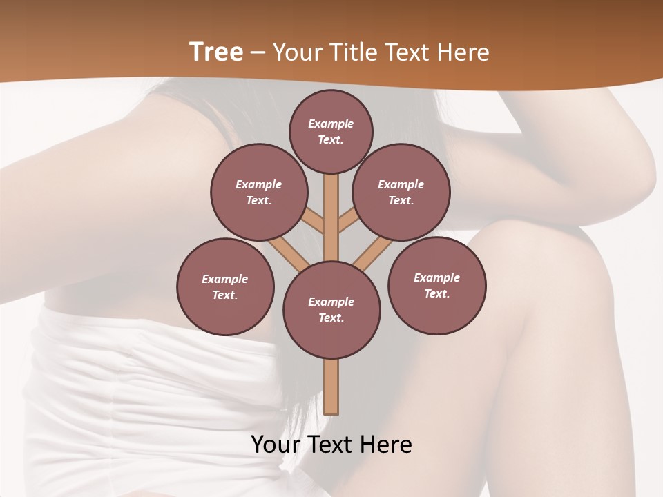 Hair Hairstyle Brunette PowerPoint Template