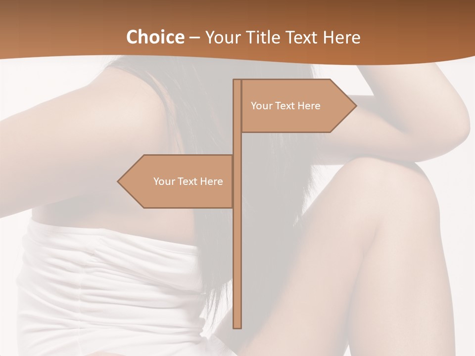 Hair Hairstyle Brunette PowerPoint Template