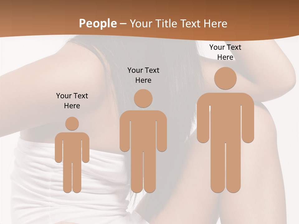 Hair Hairstyle Brunette PowerPoint Template