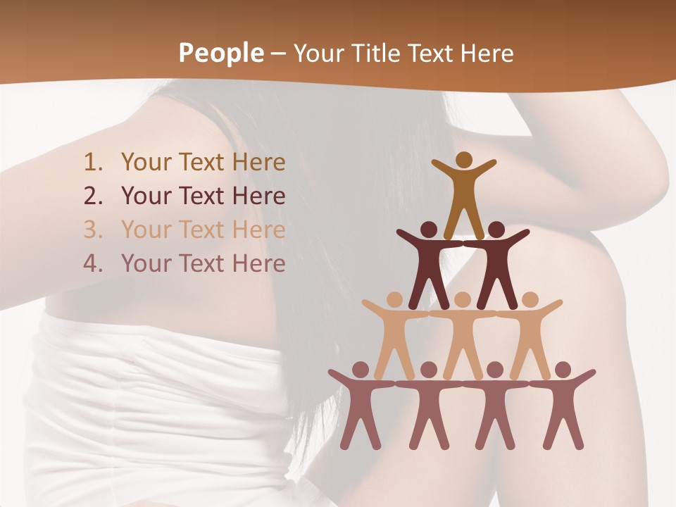 Hair Hairstyle Brunette PowerPoint Template