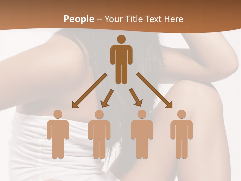 Hair Hairstyle Brunette PowerPoint Template