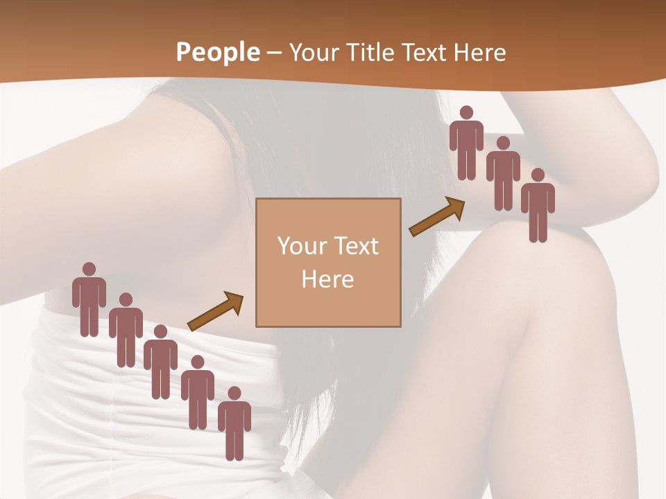 Hair Hairstyle Brunette PowerPoint Template