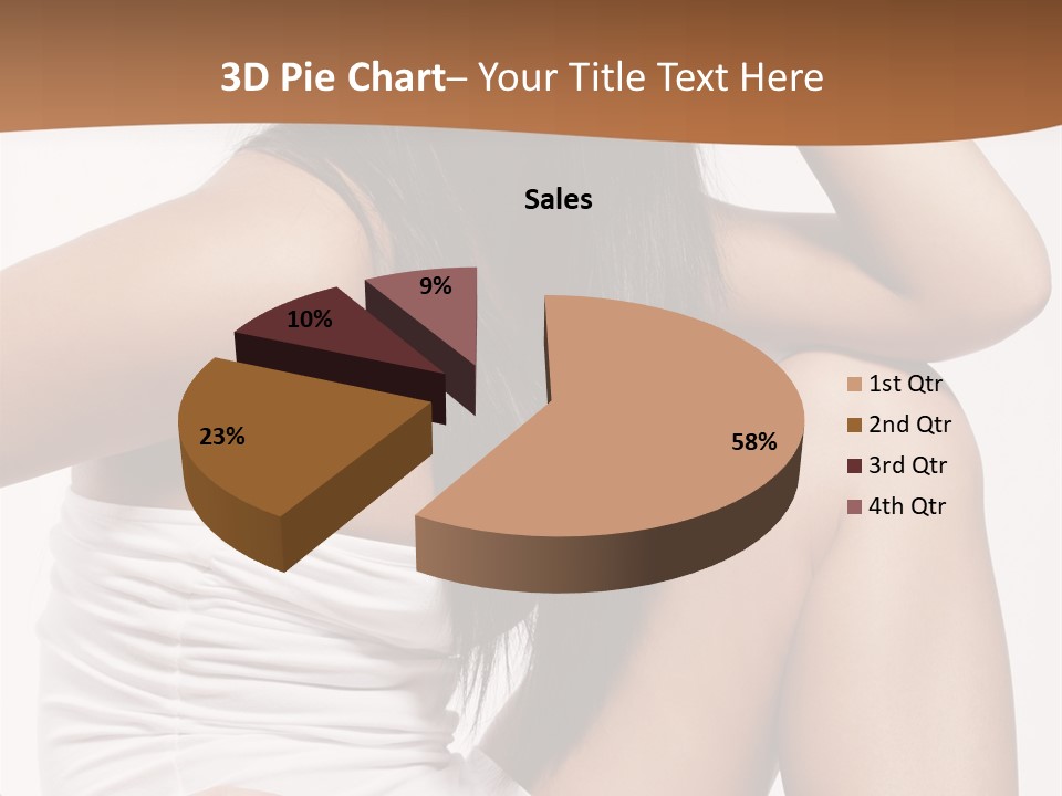 Hair Hairstyle Brunette PowerPoint Template