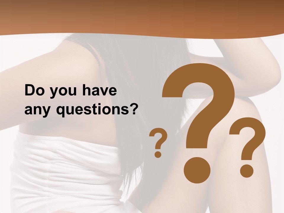 Hair Hairstyle Brunette PowerPoint Template