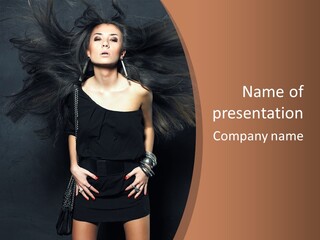 Skin Hair Sensuality PowerPoint Template