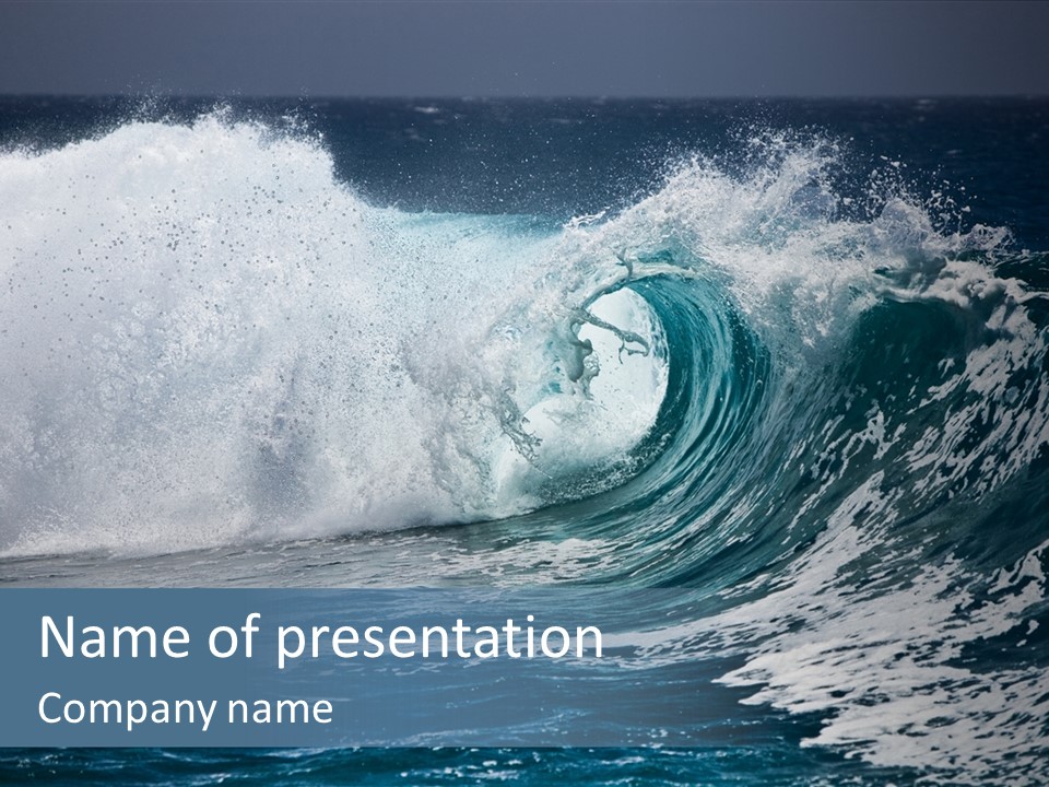 Sea Waves PowerPoint Template