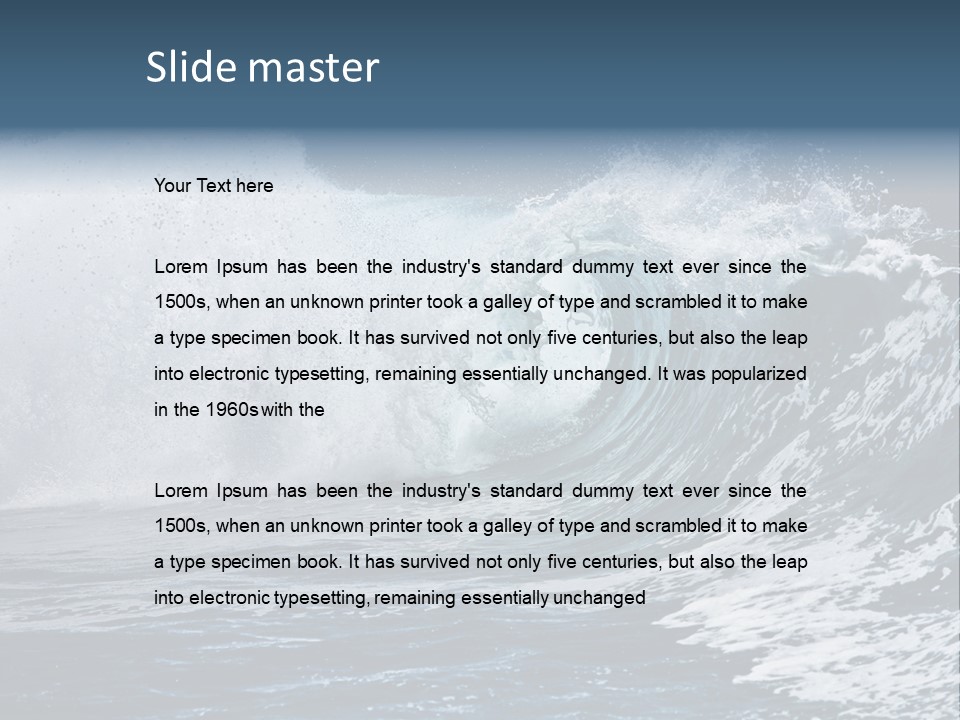 Sea Waves PowerPoint Template