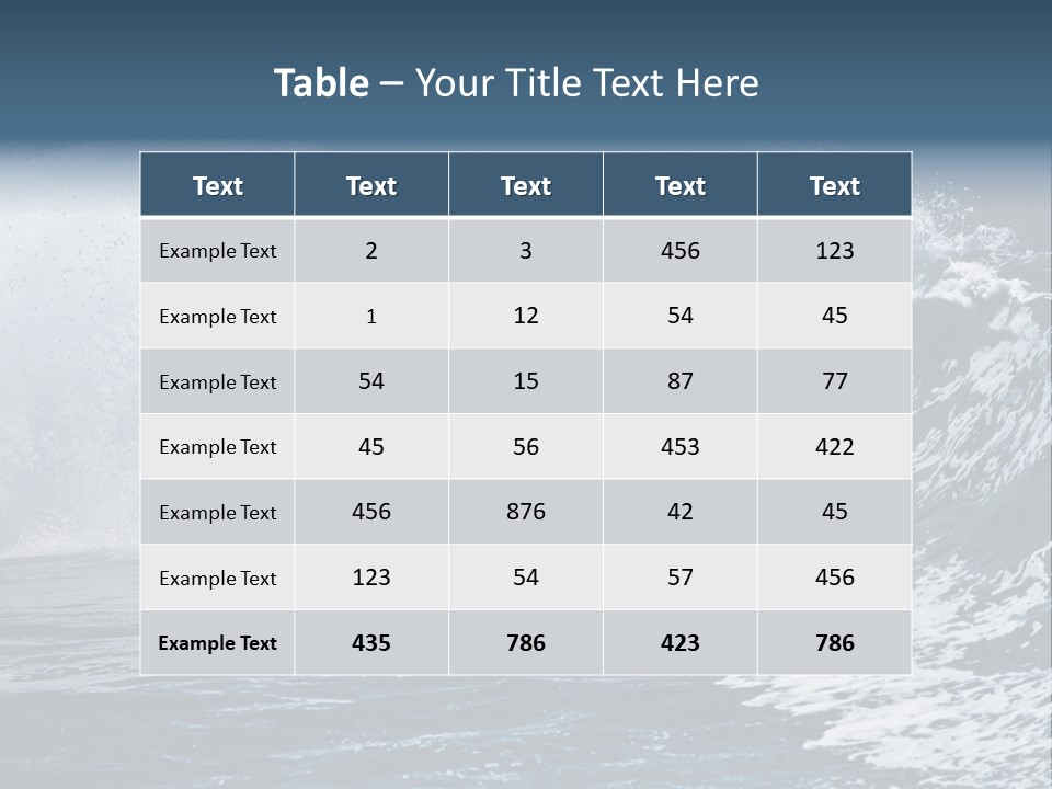 Sea Waves PowerPoint Template