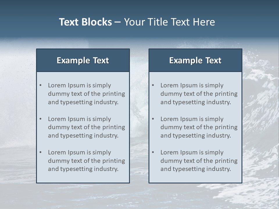 Sea Waves PowerPoint Template