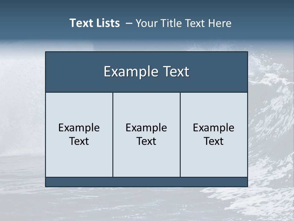 Sea Waves PowerPoint Template