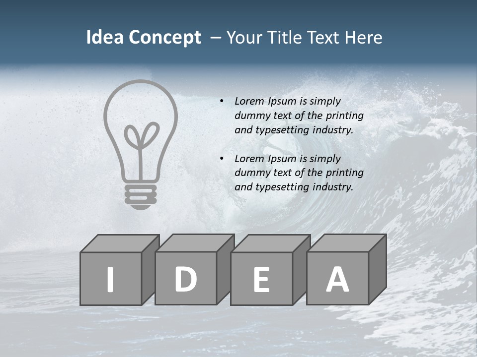 Sea Waves PowerPoint Template