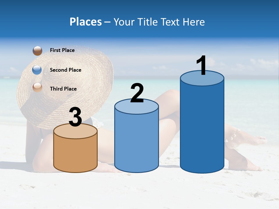 Beach Girl PowerPoint Template